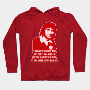 Mancs Gone Mad - George Best - ON THE PISS! Hoodie